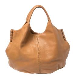 مملوكة مسبقًا حقيبة هوبو تودز ايف ساكا ميديا جلد بنية