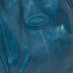 Tod's Blue Leather G-Line Easy Sacca Tote