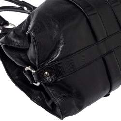 Tod's Black Leather Studded Lock Flap Shoulder Bag  