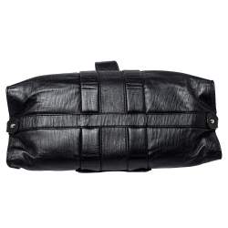 Tod's Black Leather Studded Lock Flap Shoulder Bag  