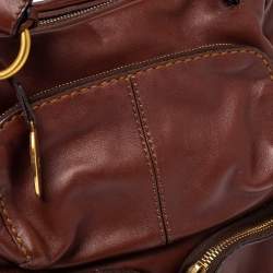 مملوكة مسبقًا حقيبة تودز جيوب متعددة جلد بني 