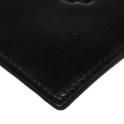 Tod's Black Leather Card Holder Zip Wallet