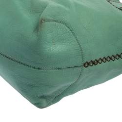 Tod's Mint Green Leather Hobo