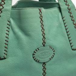 Tod's Mint Green Leather Hobo