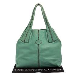 Tod's Mint Green Leather Hobo
