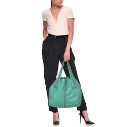 Tod's Mint Green Leather Hobo