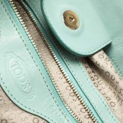 مملوكة مسبقًا حقيبة يد تودز جلد طيات أخضر