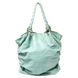 مملوكة مسبقًا حقيبة يد تودز جلد طيات أخضر