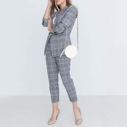 Pre Owned Tod's White Leather Round Gommini Crossbody Bag