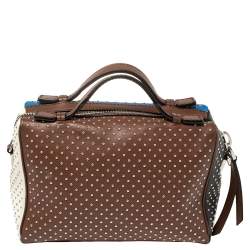 Pre Owned حقيبة تودز بولينغ غومينو جلد متعددة الألوان مرصعة ميني 