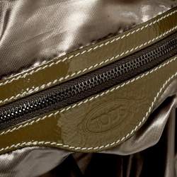 Tod's Grey Neoprene Fabric Hobo