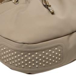 Tod's Grey Neoprene Fabric Hobo