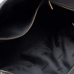 Pre Owned Tod's Stone Blue Leather Top Zip Tote