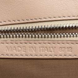 Pre Owned Tod's Beige Suede And Snakeskin Leather Baguette