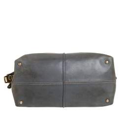 Pre Owned Tod's Olive Green Leather D-Styling Shopper Tote