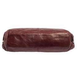 Pre Owned حقيبة يد هوبو تودز جلد عنابي