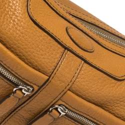 Pre Owned Tod's Tan Leather Miky Satchel