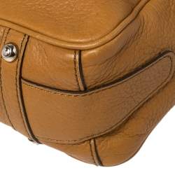 Pre Owned Tod's Tan Leather Miky Satchel