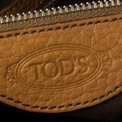 Pre Owned Tod's Tan Leather Miky Satchel
