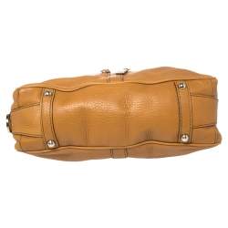 Pre Owned Tod's Tan Leather Miky Satchel