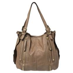 Pre Owned حقيبة يد توتس تودز "جي-لاين ايزي ساكا" جلد بني فاتح 