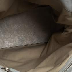 Tod's Silver Leather Restyling D Bag Media Tote