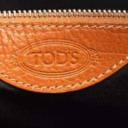 Pre Owned Tod's Brown Leather Buckle Satchel