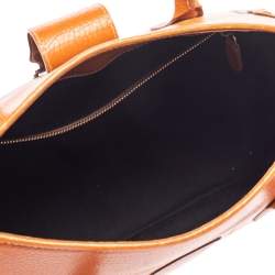 Pre Owned Tod's Brown Leather Buckle Satchel