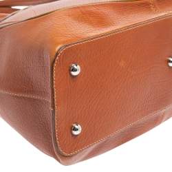 Pre Owned Tod's Brown Leather Buckle Satchel