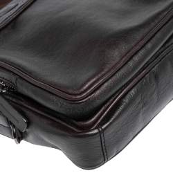 Tod's Brown Leather Front Pocket Messenger Bag
