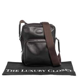 Tod's Brown Leather Front Pocket Messenger Bag