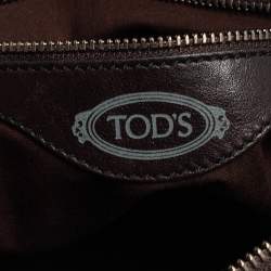 Tod's Brown Leather Front Pocket Messenger Bag