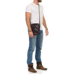Tod's Brown Leather Front Pocket Messenger Bag