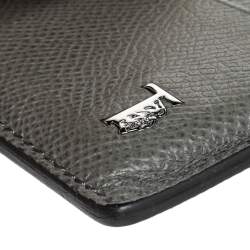 Pre Owned Tod's Grey Leather Card Holder