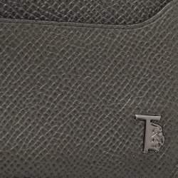 Pre Owned Tod's Grey Leather Card Holder