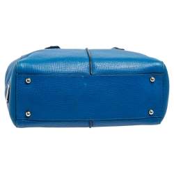 Tod's Blue Leather D Styling Shopper Tote