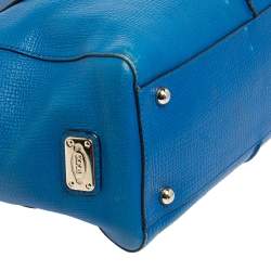 Tod's Blue Leather D Styling Shopper Tote