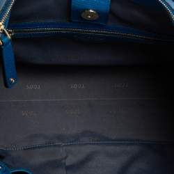 Tod's Blue Leather D Styling Shopper Tote
