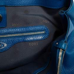 Tod's Blue Leather D Styling Shopper Tote