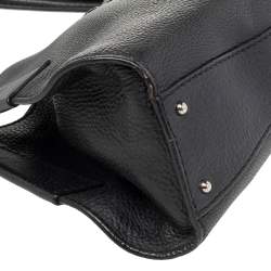 Pre Owned حقيبة هوبو تودز جلد أسود بقلاب
