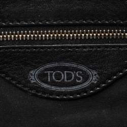 Pre Owned حقيبة هوبو تودز جلد أسود بقلاب