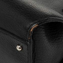 Pre Owned حقيبة هوبو تودز جلد أسود بقلاب