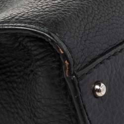 Pre Owned حقيبة هوبو تودز جلد أسود بقلاب