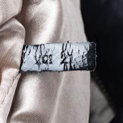 Pre Owned حقيبة هوبو تودز باشمي نايلون وجلد لامع أسود