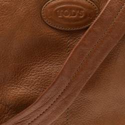 Pre Owned حقيبة هوبو تودز جلد بني بسحاب 