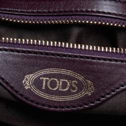 Pre Owned Tod's Burgundy Leather D-Styling Satchel