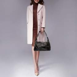 مملوكة مسبقًا Tod's Black Patent Leather Side Pocket Hobo 