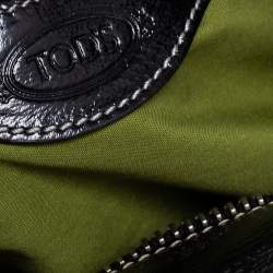 مملوكة مسبقًا Tod's Black Patent Leather Side Pocket Hobo 