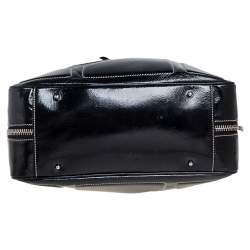 مملوكة مسبقًا Tod's Black Patent Leather Side Pocket Hobo 