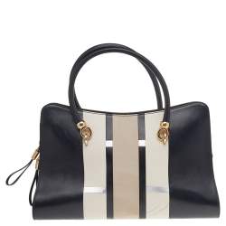 مملوكة مسبقًا Tod's Multicolor Leather And Suede Sella Satchel